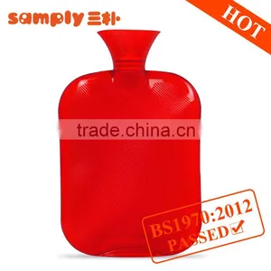 1800ml Hot PVC Hot-water Bottle Classic Big Capacity Red Anti-scald thumbnail-1