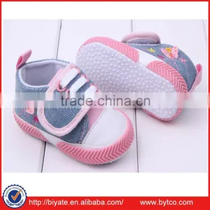 Toddler Infant Baby Girls Pink Velcro Crib Shoes Size 0-18 Months thumbnail-1