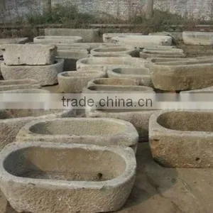 Aniqued Stone Water Trough thumbnail-2