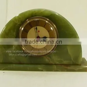 Half Circle Table Clock Onyx thumbnail-1