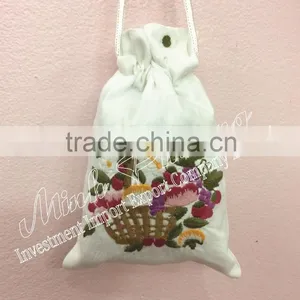 Size 10x15cm Fruit Flower Basket Sachet Hand Embroidery Cloths Fragrant Bag thumbnail-3