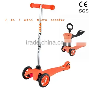 Good Quality 3 in 1 Micro Mini Scooter Foot Kick Scooter Kid Scooter thumbnail-1