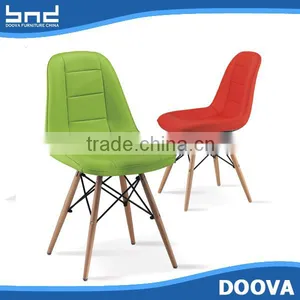 Leisure Leather Chair Wood Legs Office Chair thumbnail-3