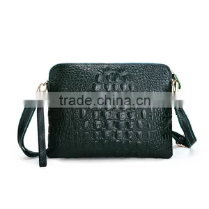 2015 Genuine Leather Women Bag Fashion Crossbody Shoulder Messenger Bags for Women With Crocodile Pattern Ladies Envelope Clutch thumbnail-2