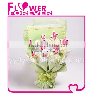 Unique Plush Bunny Bouquet Bridesmaid Gifts thumbnail-1