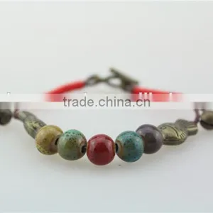 Bead Ceramic Wristband Bracelet , Fish Shape Silver Material Bracelet thumbnail-6