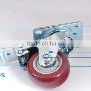 Flight Case Accessories , Flight Case Parts , Flight Case Wheels , The 3 Round of PVC Silencing thumbnail-2