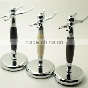High Quality Men Shaving Brush Razor Stand Professional Stainless Shaving Stand thumbnail-4