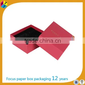 Custom Foil Stamped Red Gift Perfume Paper Box thumbnail-1