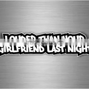 White Pvc Water Proof Car Bumper Sticker thumbnail-1