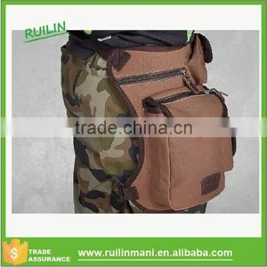 Waist Packs Outdoor Canvas Drop Waist Leg Bags Waist Pack Bag Men Running Belt Bicycle and Motorcycle thumbnail-1