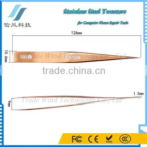 BST-16C Highly Precise Stainless Steel Tweezers for Computer Mobile Repair Tools thumbnail-3