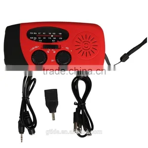 Multifunction Portable Hand Crank Solar Dynamo Radio With Flashlight thumbnail-5