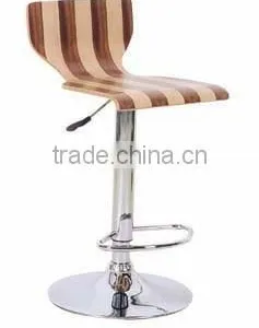 Wood High Back Swivel Bar Chair for UK thumbnail-3