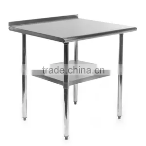 Icegreen Stainless Steel Commercial Kitchen Prep & Work Table With Backsplash thumbnail-1