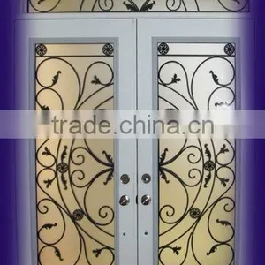 Wrought Iron Door Glass in Classical Design,luxurious Style thumbnail-1