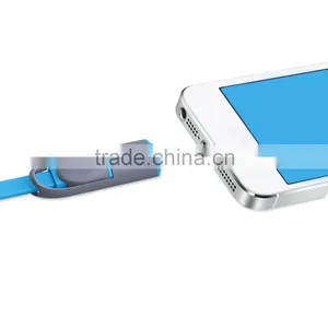 Micro USB Cable 2 in 1 Sync Data Charging USB Cable for IPhone6/7/for Samsung Android thumbnail-4