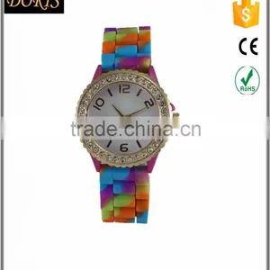 Wholesale Charm Man's Wrist Watches Alloy Material Case Silicone Band thumbnail-1