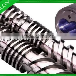 2016 JinSheng Conical Twin Screw Barrel for SJSZ Extruder Machine for PP PVC PE ABS thumbnail-1