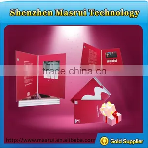 CE/ROHS LCD Video Greeting Card /touch Screen Custom Printing2.4-10.1" LCD Video Card/ Video Greeting Card thumbnail-1