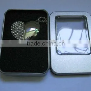 4GB Jewelled Magnet Heart USB 2.0 Flash Drive,1gb Usb Flash Drive Wholesale thumbnail-1