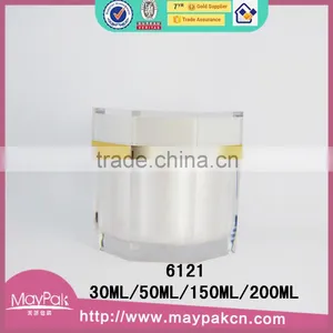 China Wholesale Acylic Cosmetic Jars Luxury Packing Cream Jar Plastic Containers thumbnail-1