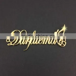 Custom Metal Brand Abaya Logo Tag for Clothing thumbnail-1