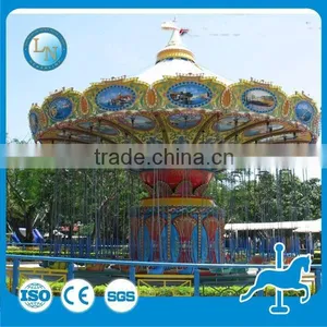 Lino Amusement Swing Carousel Rotating Flying Chair Rides for Sale thumbnail-4