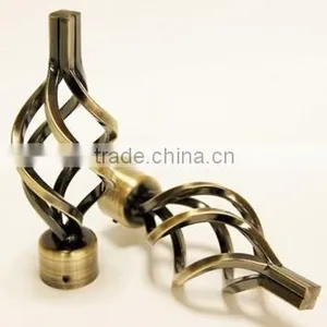 Plating Fashion Curtain Rod Finial thumbnail-2