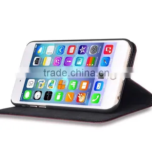 China Manufacturer Genuine Leather Cell Mobile Phone Case for Iphone 6 Plus thumbnail-3