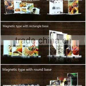 A4 Acrylic Romantic T Shape Menu Holder thumbnail-5