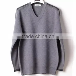 15JW0320 V-neck Men Jumpers thumbnail-1