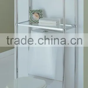 3 Level Metal Bathroom Space Saver Storage Shelf thumbnail-1