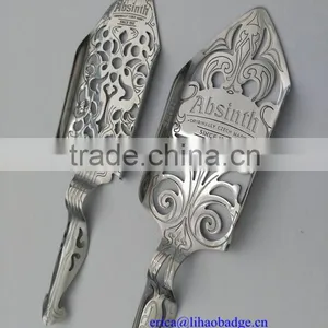 Stainless Steel Absinthe Spoon, Leaf Shap Spoon,absinthe Accessories,vermuth Spoon thumbnail-5