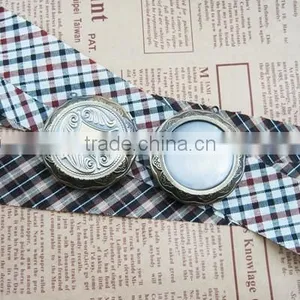 30mm Setting Size Vintage Brass Bronze Round Bezel Big Photo Locket Pendant DIY Supplies 1111010 thumbnail-1