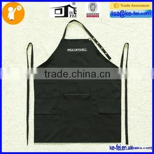 Waterproof Polyester Black Zipper Pocket Apron thumbnail-1