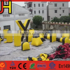 Black&Yellow 23 Pieces Cheap Millennium Field Inflatable Paintball Bunkers thumbnail-1