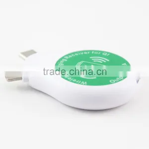 3-in-1 Qi Standard Wireless Charging Receiver For All Phones Models With 8-pin, Micro 5 Pin And Type-C Connectors thumbnail-1