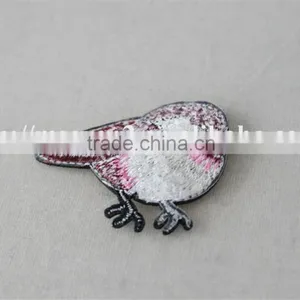 High Quality Red Color Polyester Fabric Neck Collar Patch Embroidery for Sale thumbnail-4