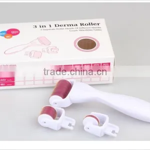 2015 Newest 180/600/1200pins 3 in 1 Derma Roller thumbnail-6