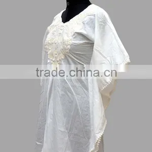 Embroidered Poncho of Cotton Fabric thumbnail-4