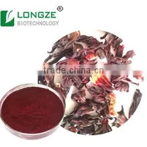 Good Water-soluble High-quality Hibiscus Flower / Hibiscus Sabdariffa Extract 5:1 and Spray-dried Powders thumbnail-1