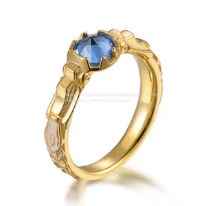 LOL Ezreal Ashe Kindred Diana Leona Arthorn Jhin Ring League of Legends Game Peripherals Character Silver 925 Fashion thumbnail-2