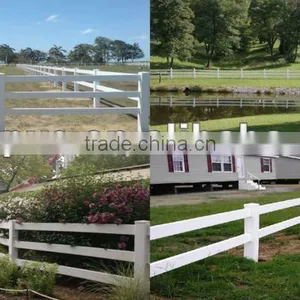 PVC Rail Ranch Fence thumbnail-1
