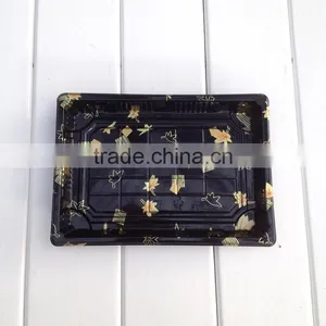 Blister Food Safety Rectangle Square Large Plastic Sushi Food Serving Tray thumbnail-5