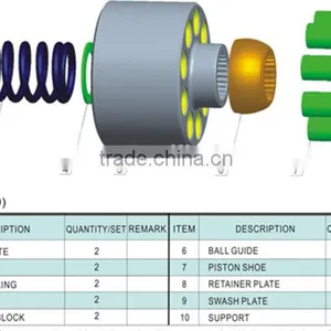 VRD63 Excavator Hydraulic Main Pump Parts thumbnail-2