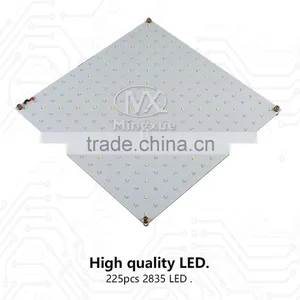 Factor Wholesale Plant Hydroponics 225 Chips 45W SMD Full Spectrum Panel LED Grow Light For Greenhouse Plant thumbnail-2