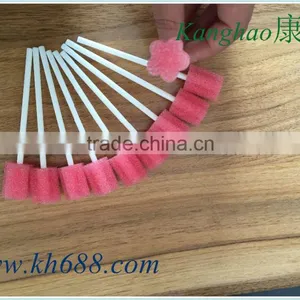 Factory Directly Sell Plastic Stick With Plum Blossom Sponge Head Single Packed ETO Sterile Swab thumbnail-1