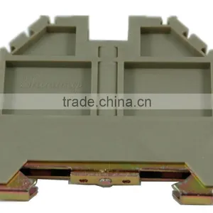 TF-ECH Gray/ Blue Color Din Rail Terminal Block Guild Rail Clip thumbnail-1
