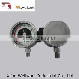 High Quality Stainless Steel Curved Rod Line SF6 Gas Density Gauge thumbnail-1